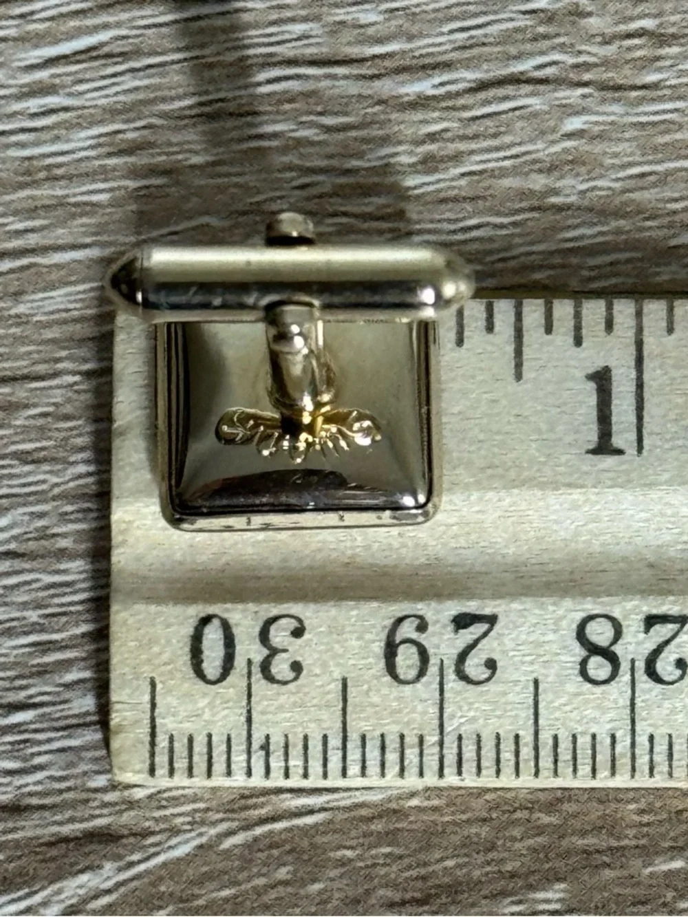 Vintage Swank Gold-ToneBlack Onyx Square-Shaped Cuff Links